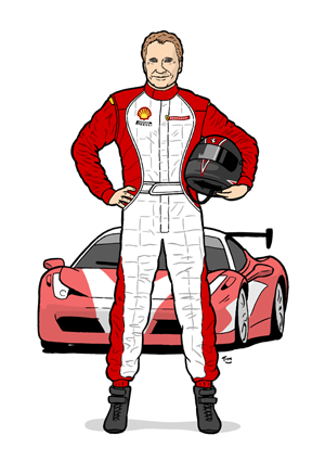 Illustration Motorsport Portrait