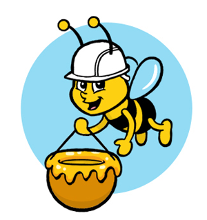 Maskottchen Biene